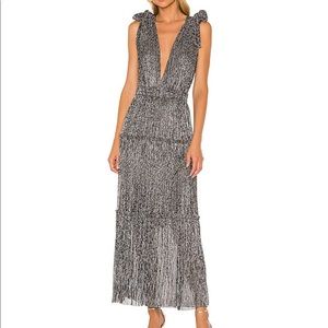 Sabina Musayev Silver Helena Dress 🤍🖤